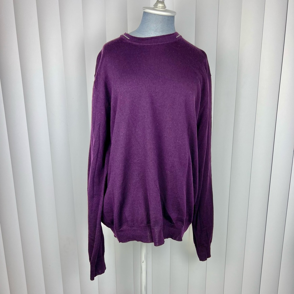 Toscano Firenze Double Collar Crewneck Men's Sweater